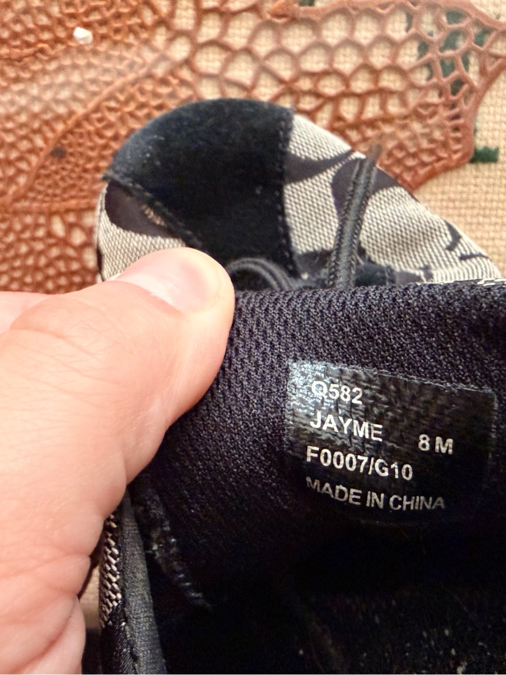 Coach Black and Gray Logo Lace-Up Sneakers - Picture 8 of 8